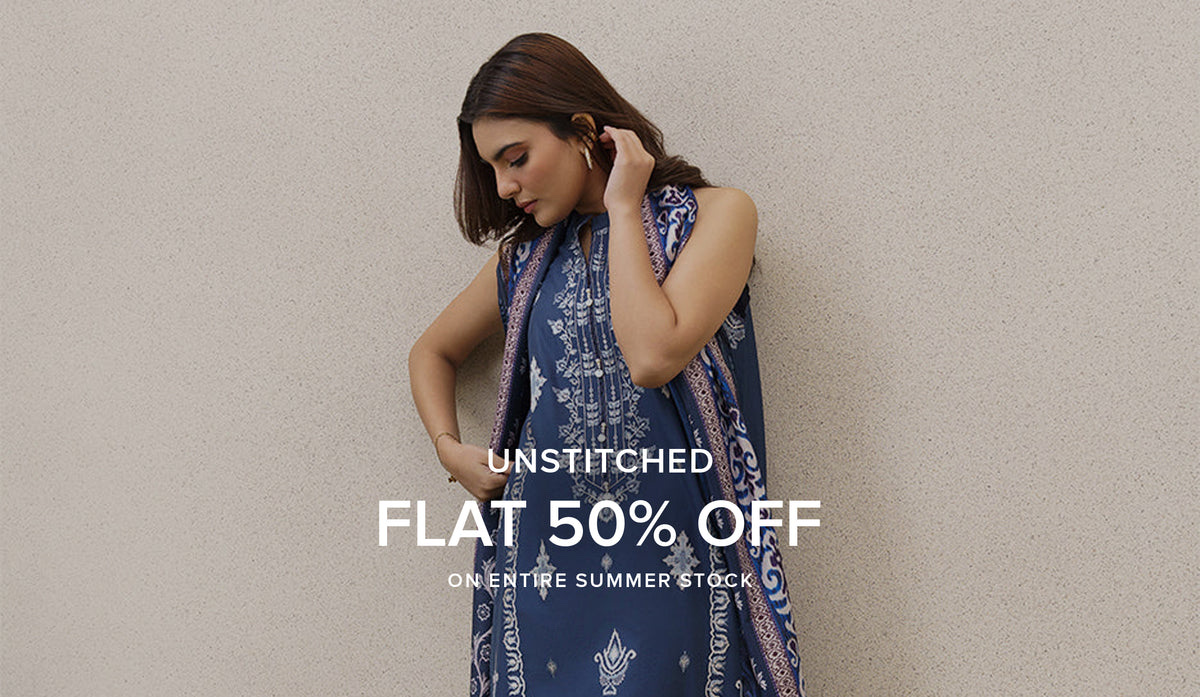 Beechtree - Flat 50% Off Unstitched And Pret Summer Stock