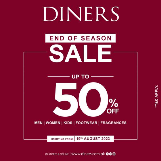 Diners - End Of Season Sale