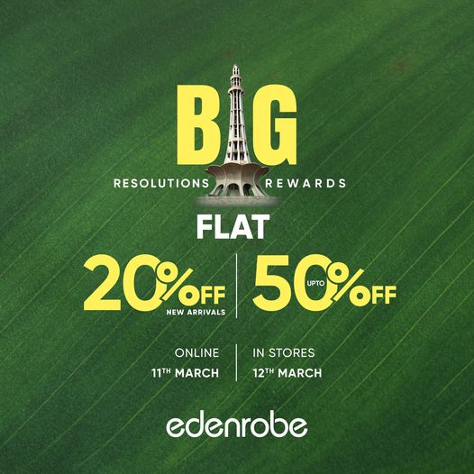 Edenrobe - Pakistan Day Sale