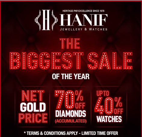 Hanif Jewellers - The Biggest Sale