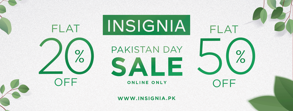 Insignia - Pakistan Day Sale