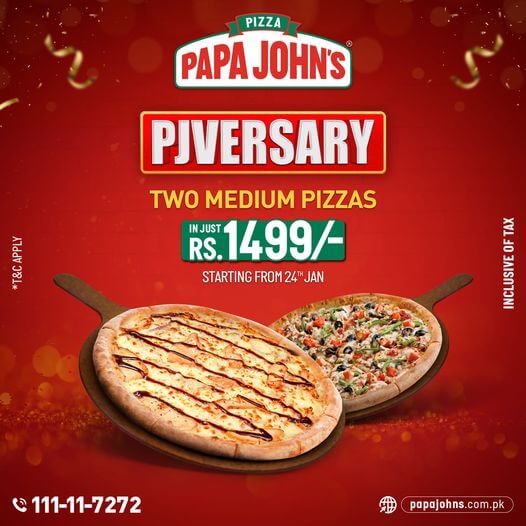 Papa John's Pizza - Pizza Deal
