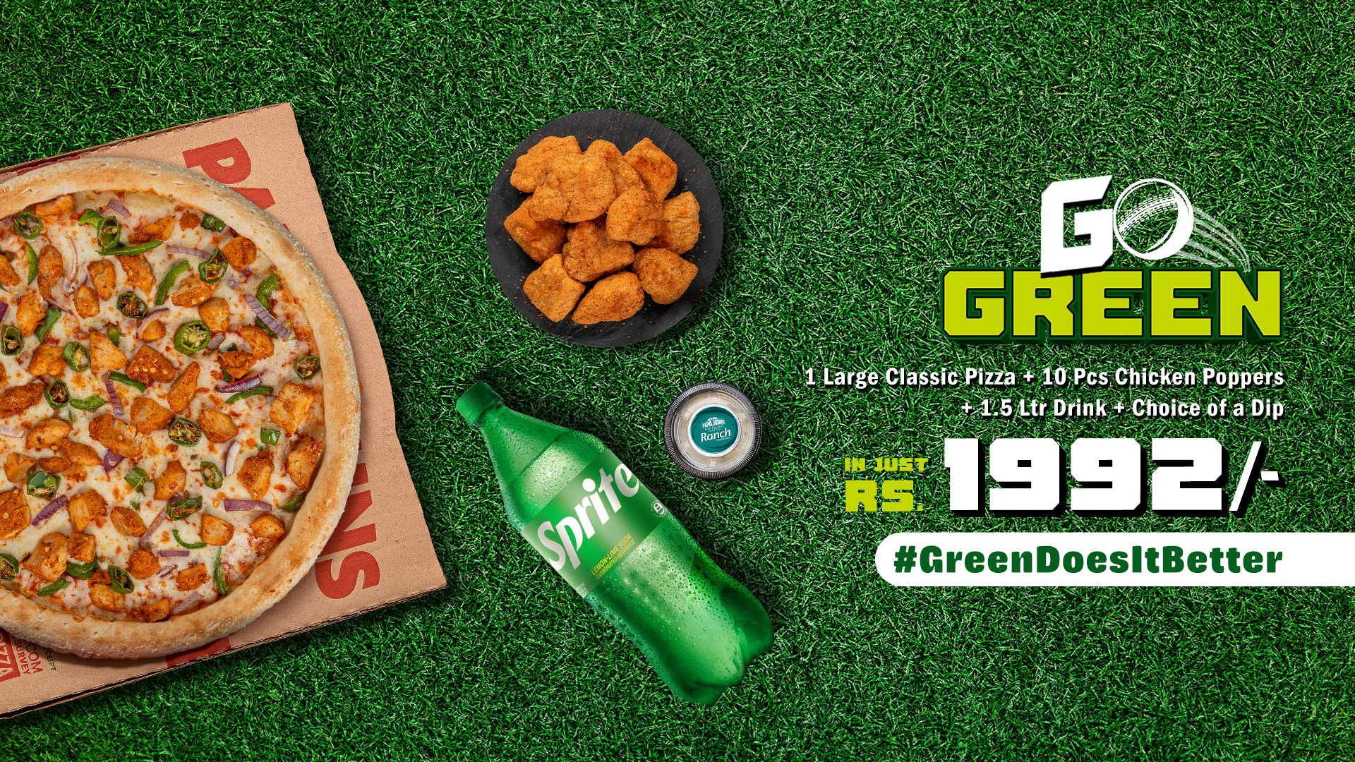 Papa John's Pizza - Go Green Deals