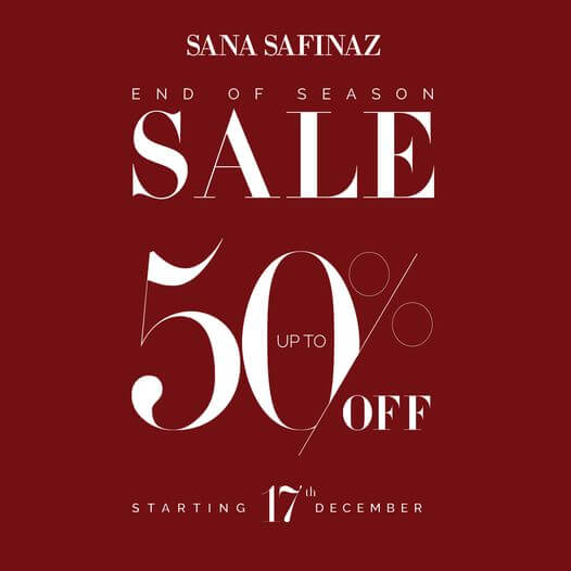 Sana Safinaz - End Of Year Sale.