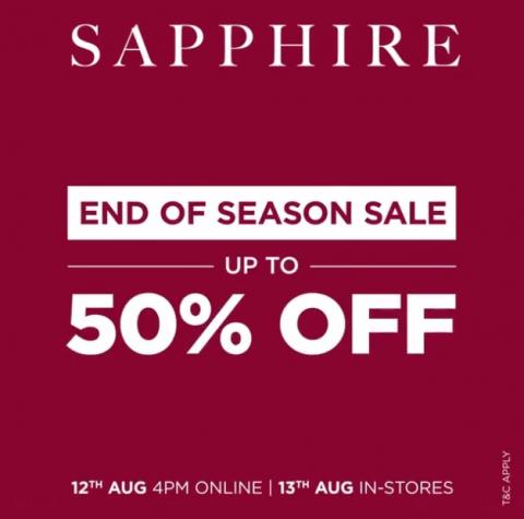 Sapphire - End Of Season Sale