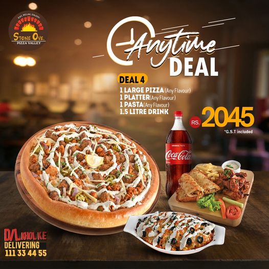 Stone Ove Pizza - Anytime Deal