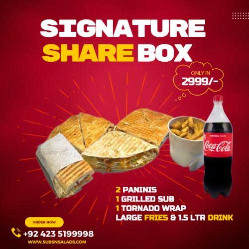 Subs N Salads - Signature Share Box Deal