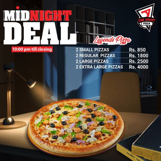 The Crust Pizza - Midnight Deal