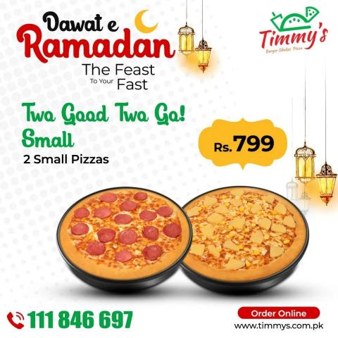 Timmy's - Dawat E Ramadan Iftar Deal