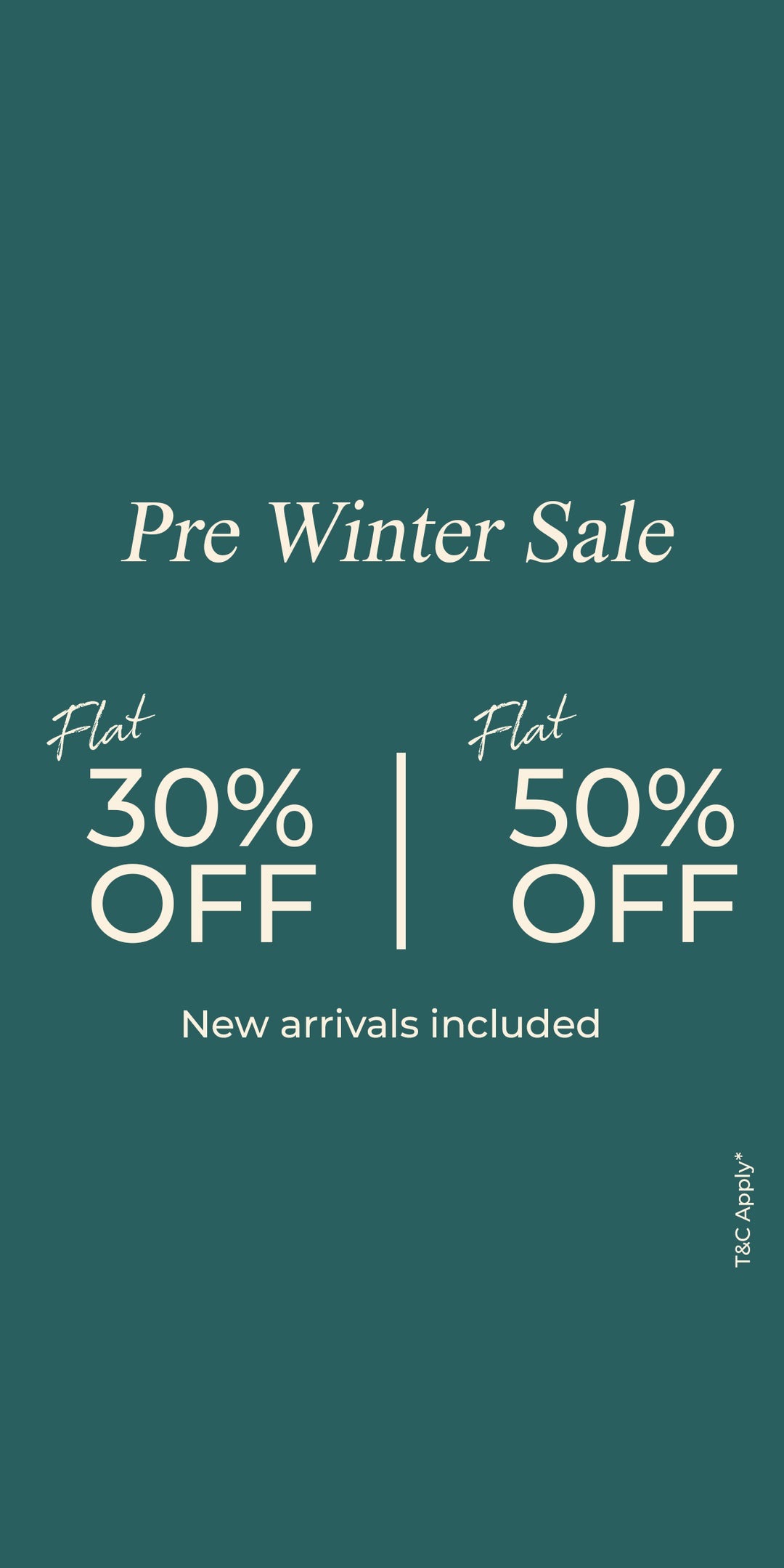 Ismail's - Pre-winter Sale With Flat 30% And 50% Off