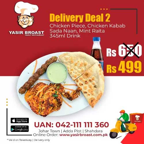 Yasir Broast - Delivery Deal 2